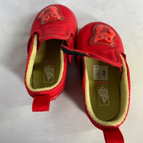 VANS X HAIRBO BEAR RED Classic Slip-On Toddler SHOES 4.0 - Picture 5 of 5